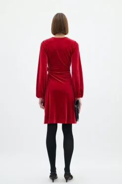 InWear BrynnIW Goriel velur Wrap Kjole* Kjoler