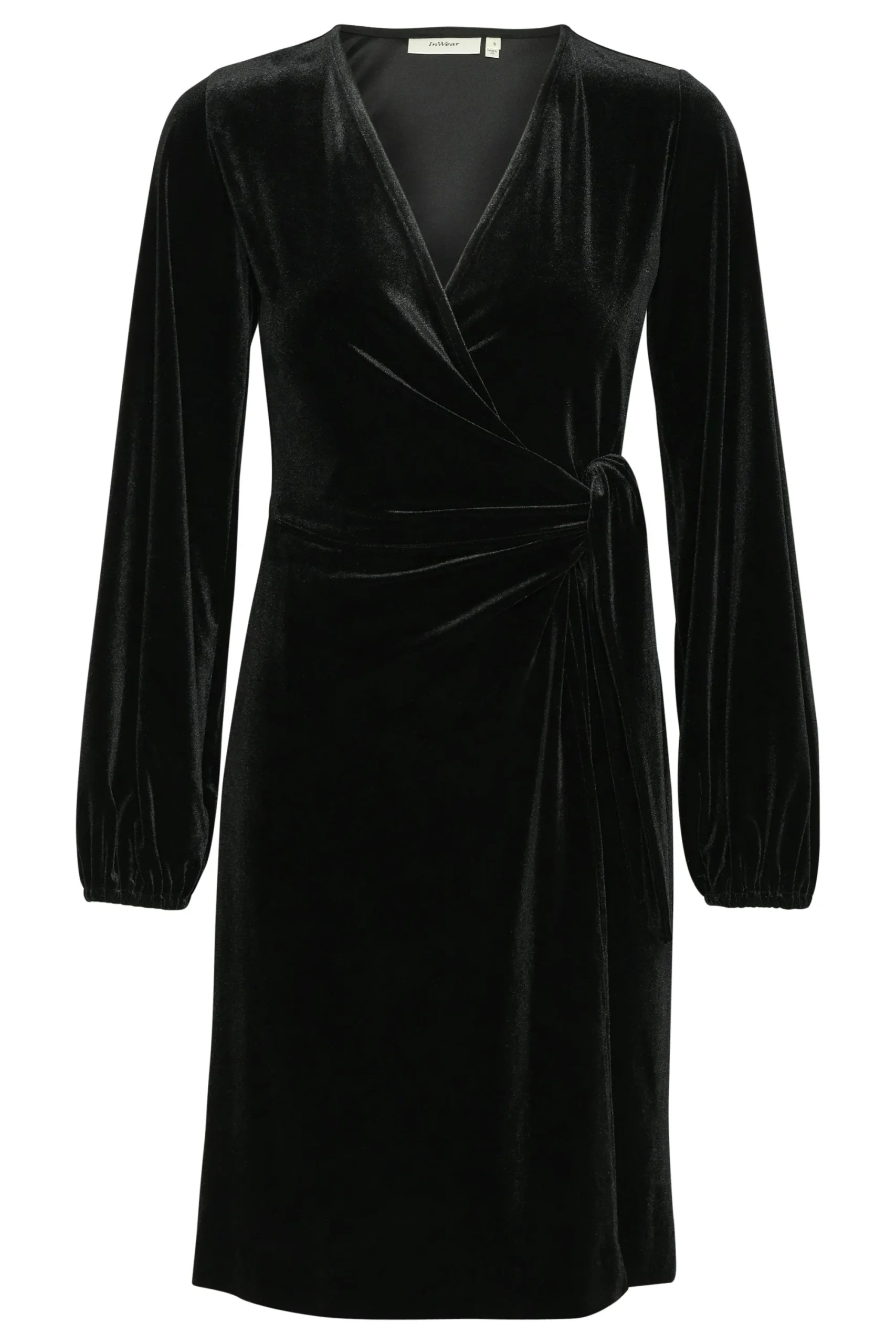 InWear BrynnIW Goriel velur Wrap Kjole* Kjoler