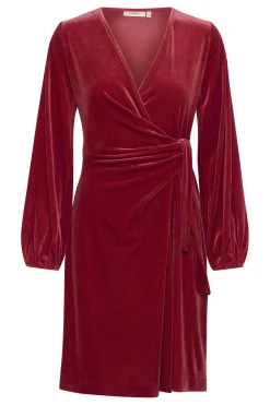 InWear BrynnIW Goriel velur Wrap Kjole* Kjoler
