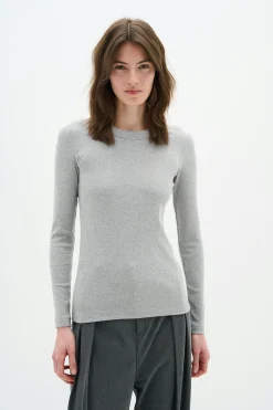 InWear DagnaIW Melange langermet T-shirt* T-shirts & Topper