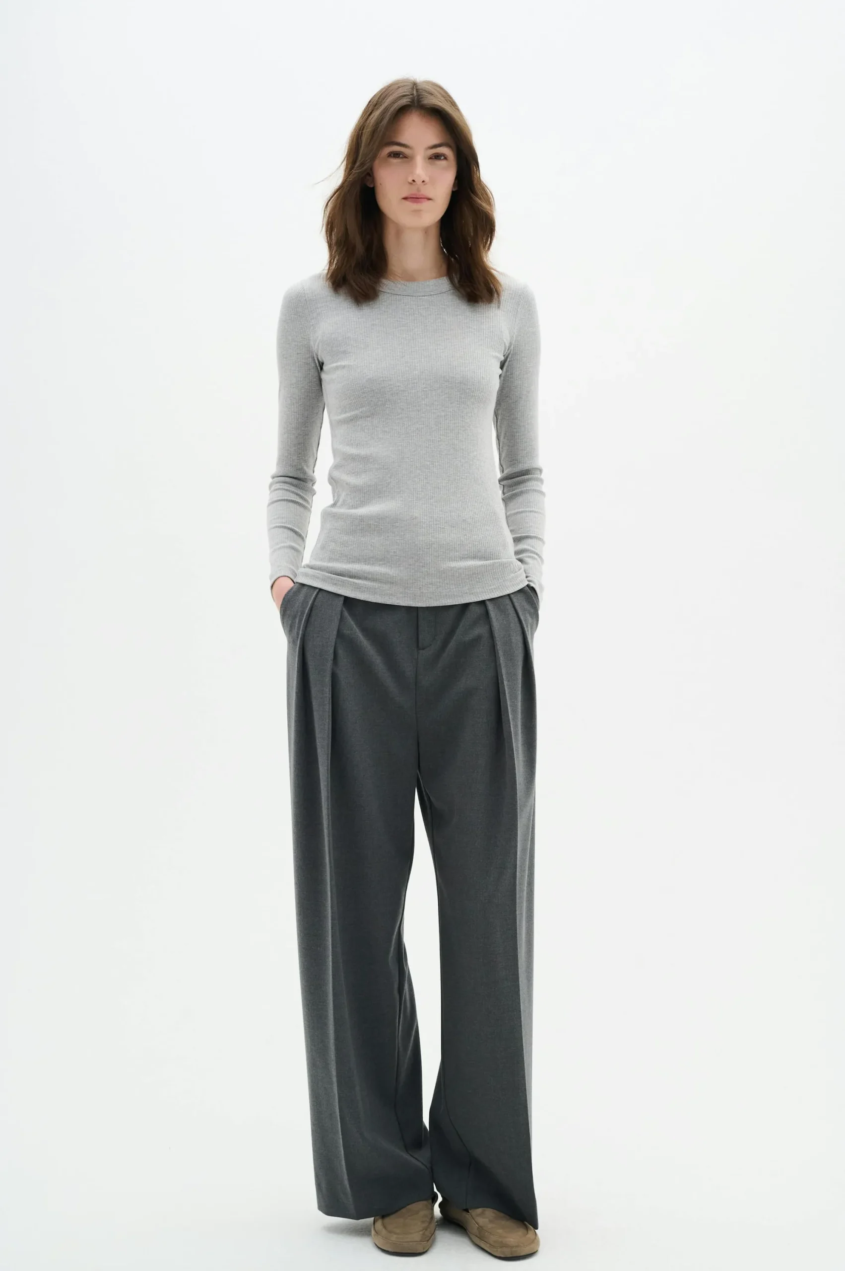 InWear DagnaIW Melange langermet T-shirt* T-shirts & Topper