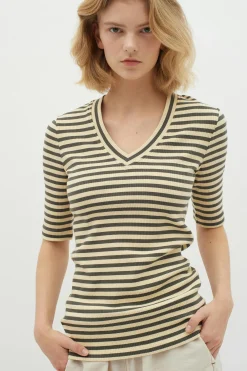 InWear DagnaIW Striped V T-shirt* T-shirts & Topper