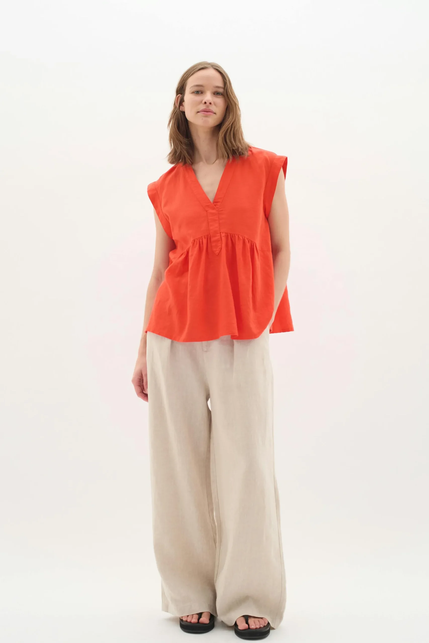 InWear EllieIW Lin V-Top* Skjorter & Bluser