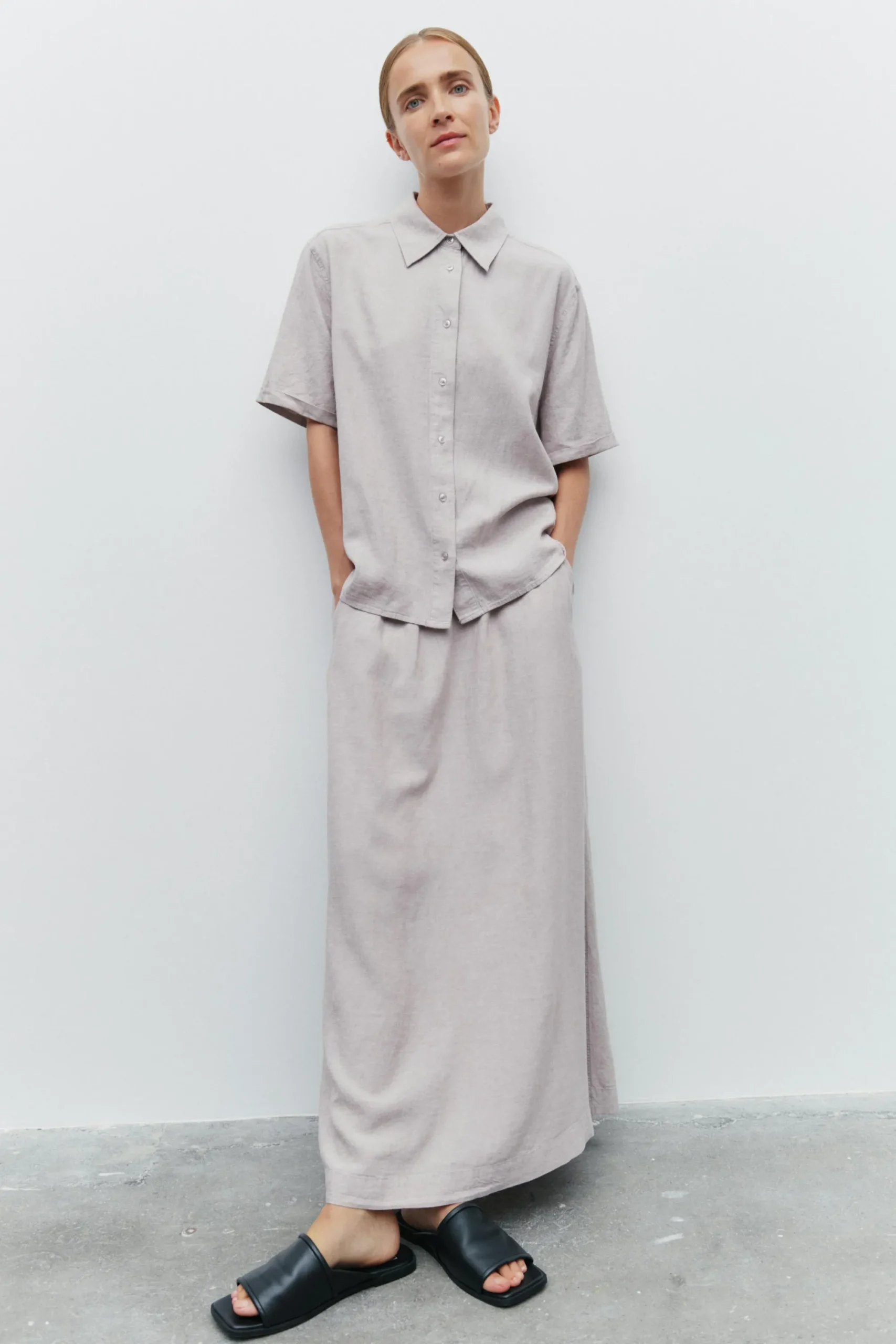 InWear EllieIW Short sleeved Lin Skjorte* Skjorter & Bluser