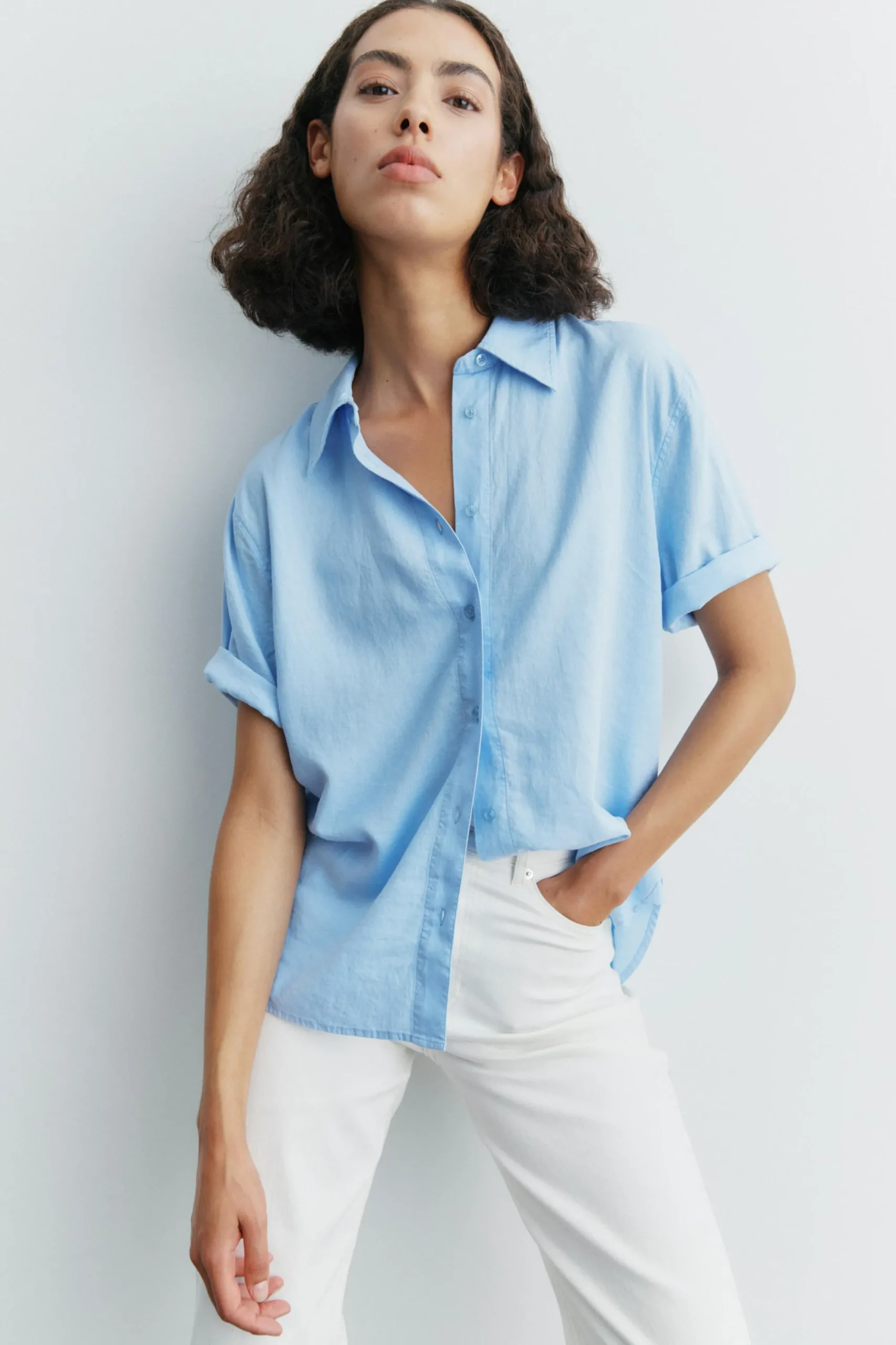 InWear EllieIW Short sleeved Lin Skjorte* Skjorter & Bluser