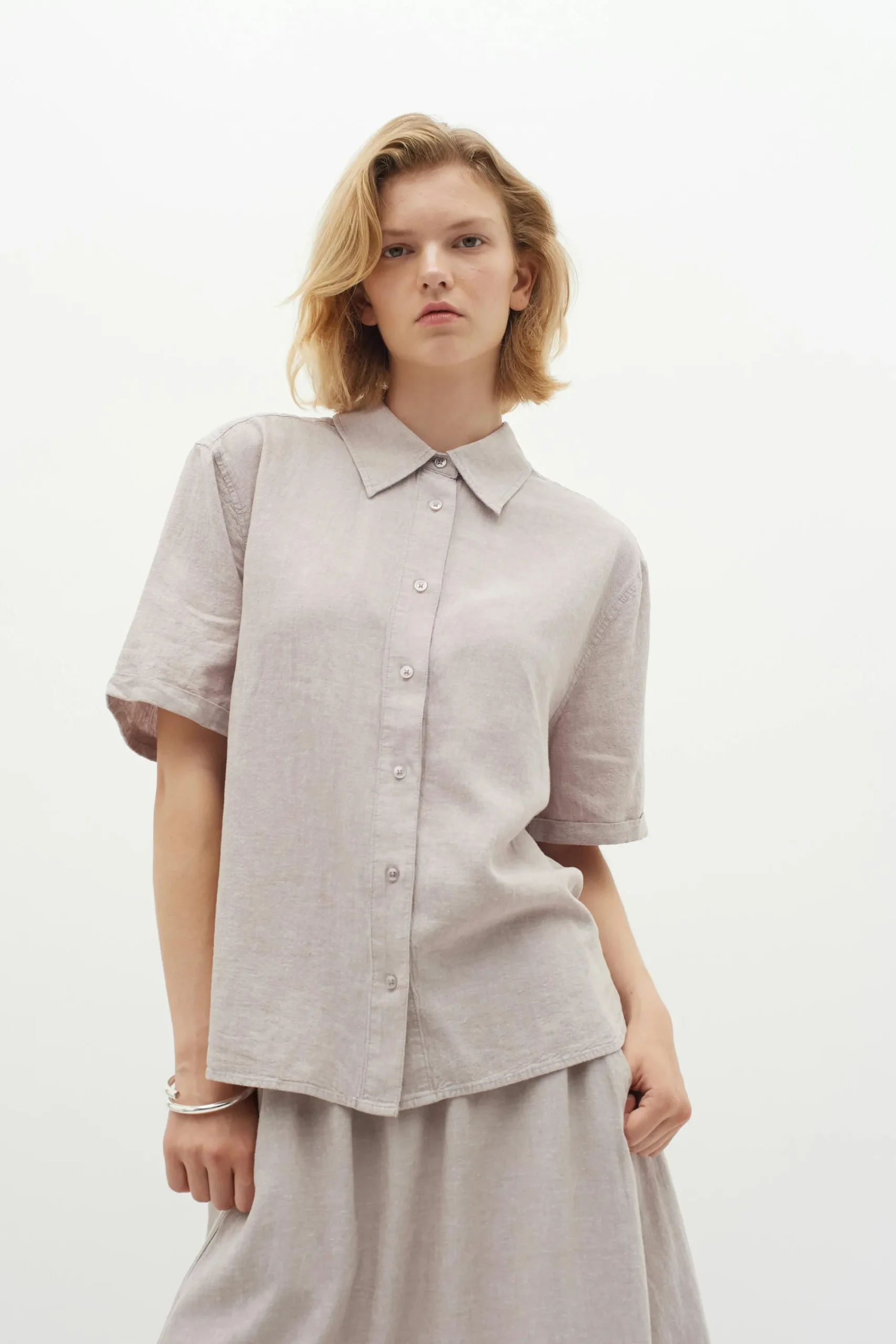 InWear EllieIW Short sleeved Lin Skjorte* Skjorter & Bluser
