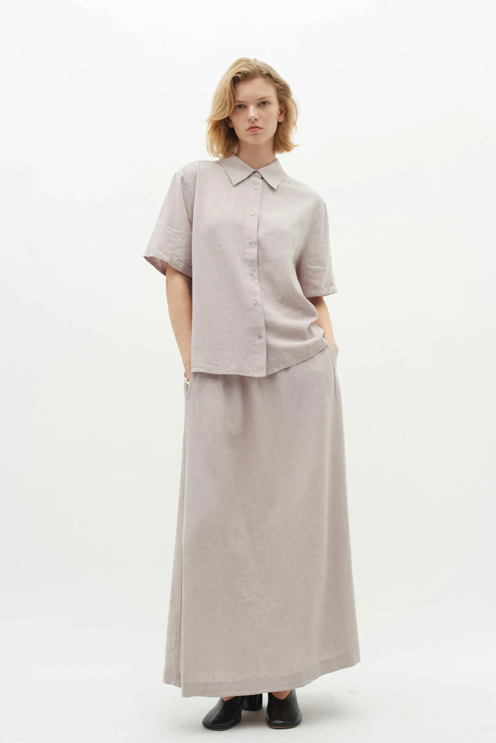InWear EllieIW Short sleeved Lin Skjorte* Skjorter & Bluser