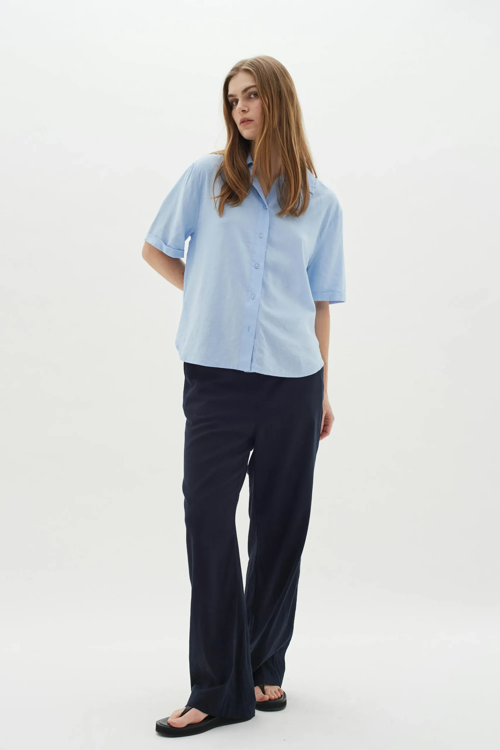 InWear EllieIW Short sleeved Lin Skjorte* Skjorter & Bluser
