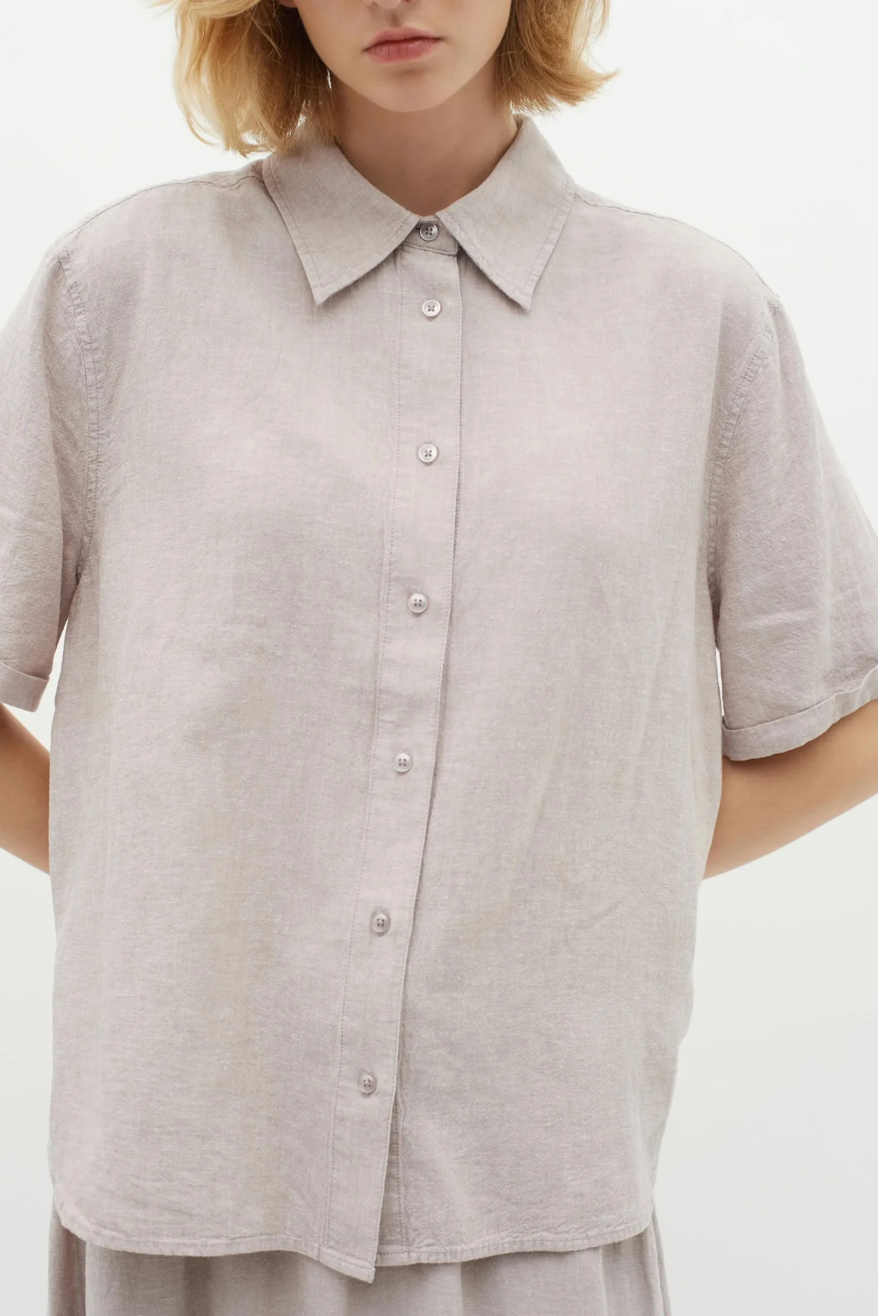 InWear EllieIW Short sleeved Lin Skjorte* Skjorter & Bluser