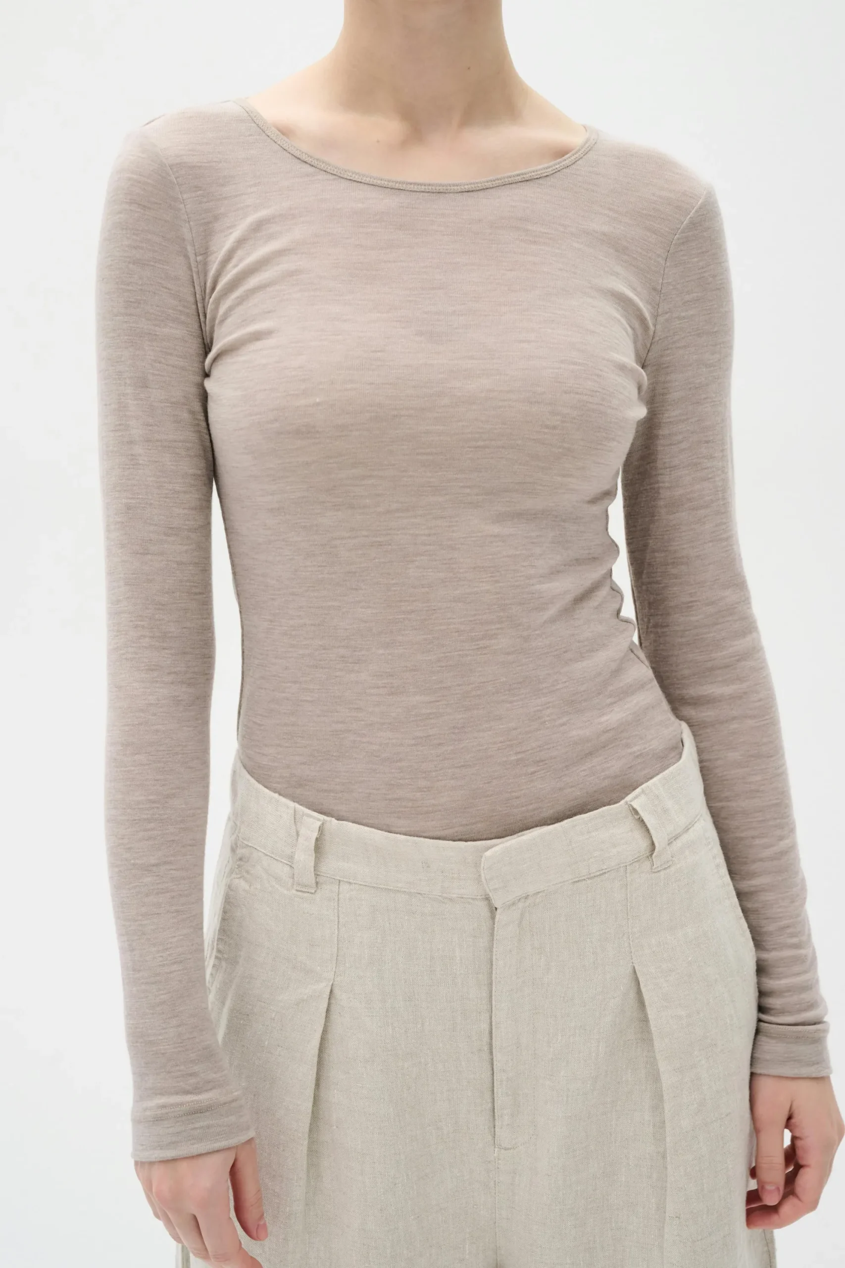 InWear FangIW Ull langermet T-shirt* T-shirts & Topper