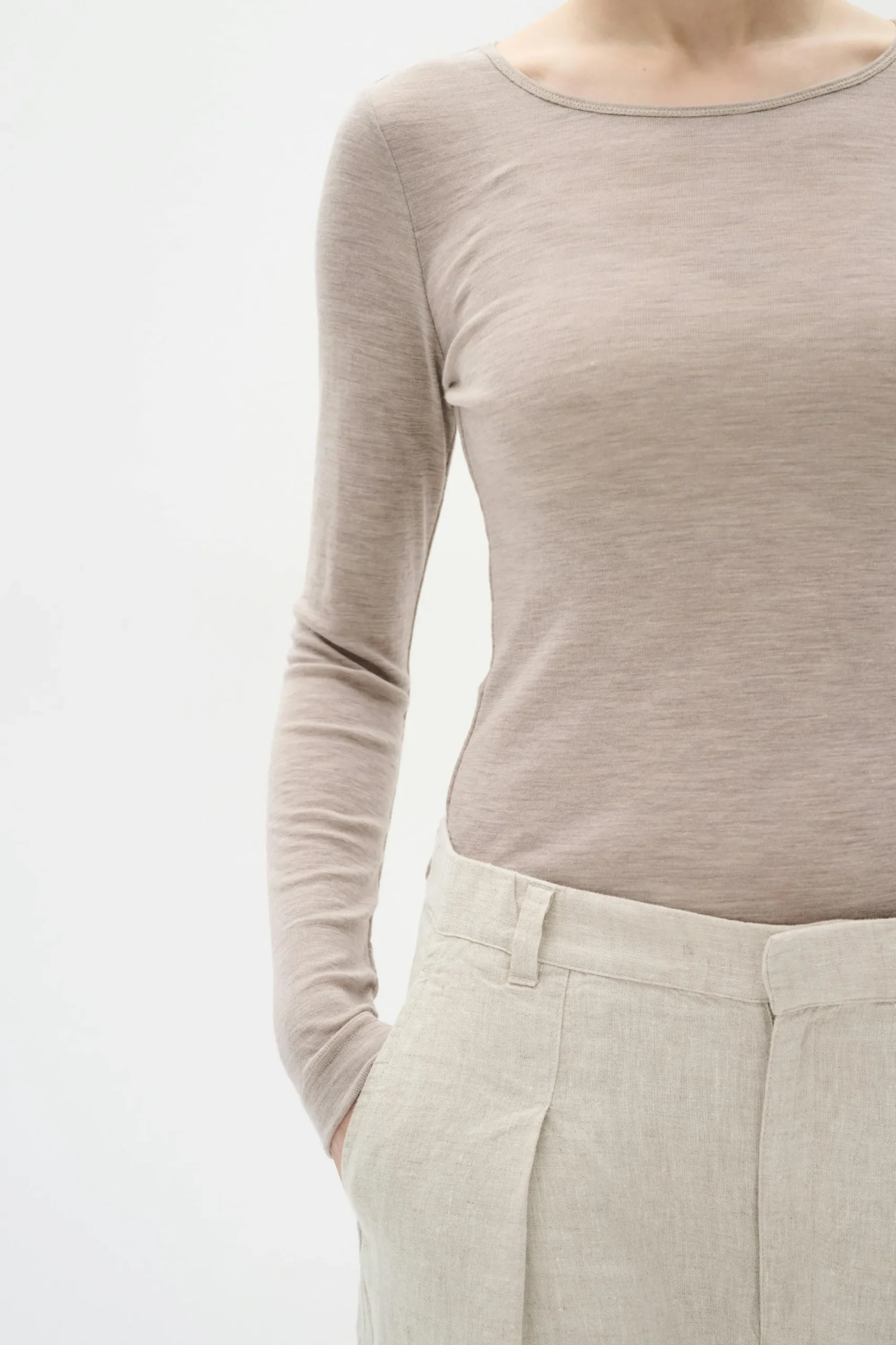 InWear FangIW Ull langermet T-shirt* T-shirts & Topper