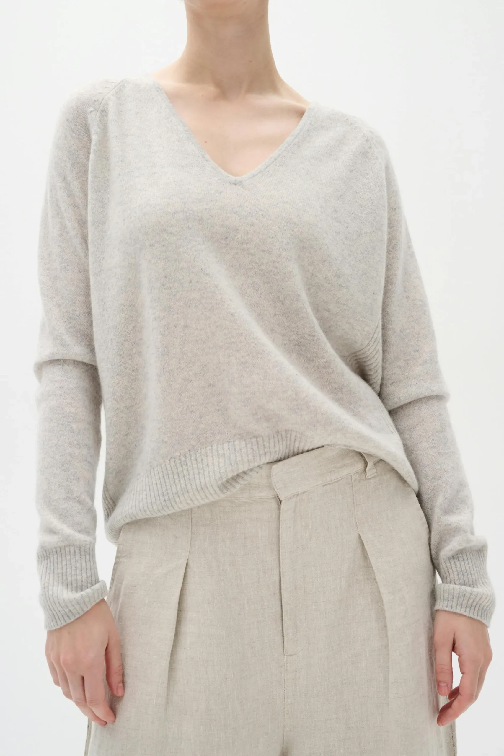 InWear Lukka V-neck Kasjmir Pullover* Genser