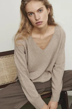 InWear Lukka V-neck Kasjmir Pullover* Genser