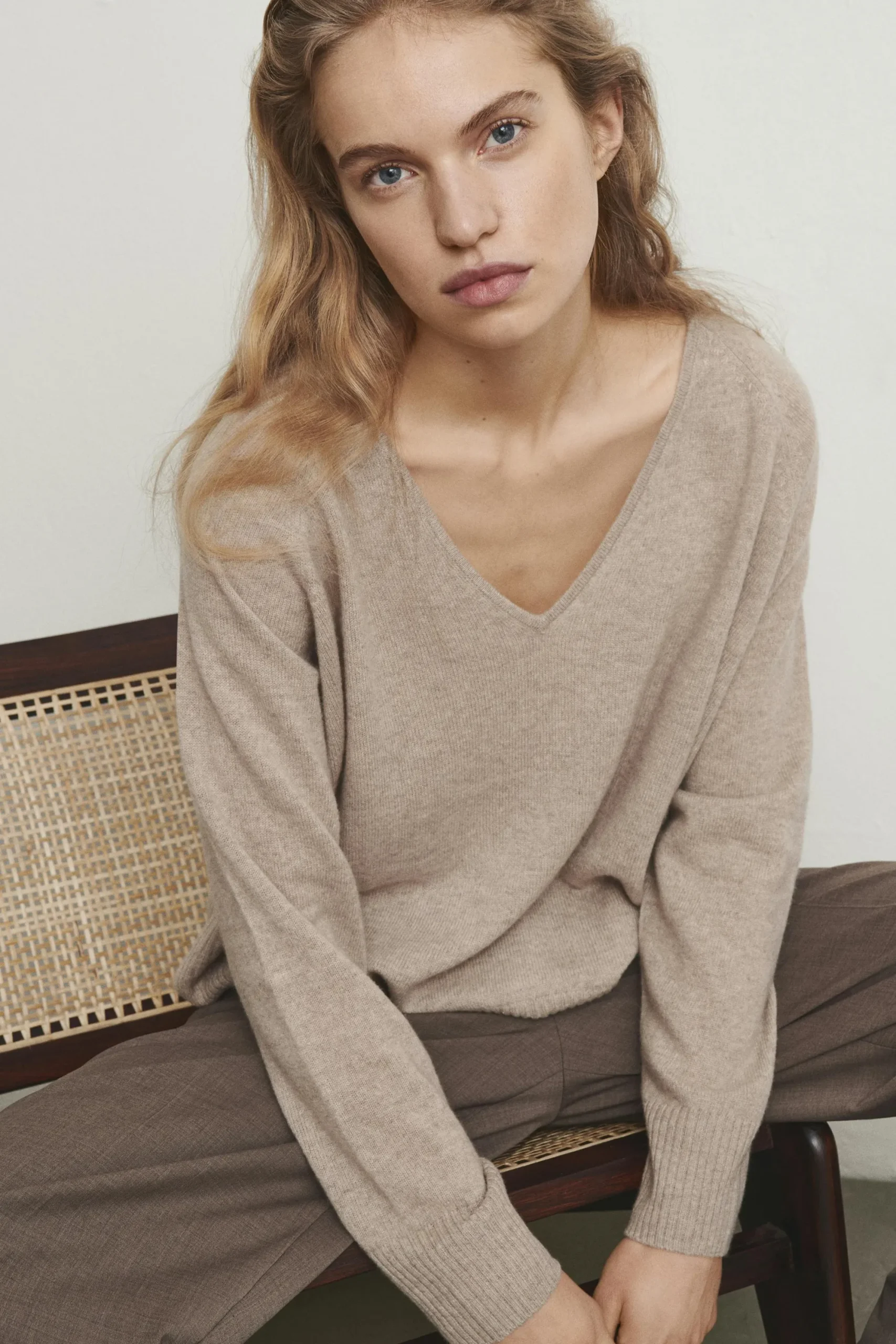 InWear Lukka V-neck Kasjmir Pullover* Genser