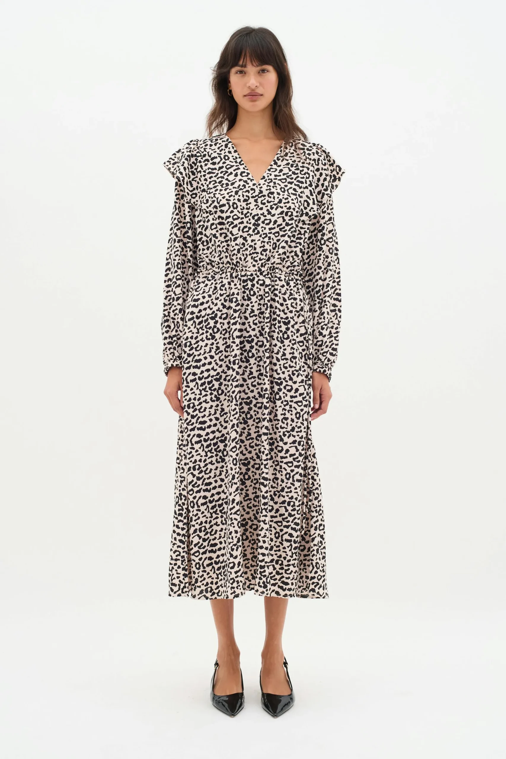 InWear NinahIW V-neck Leopard Kjole* Kjoler