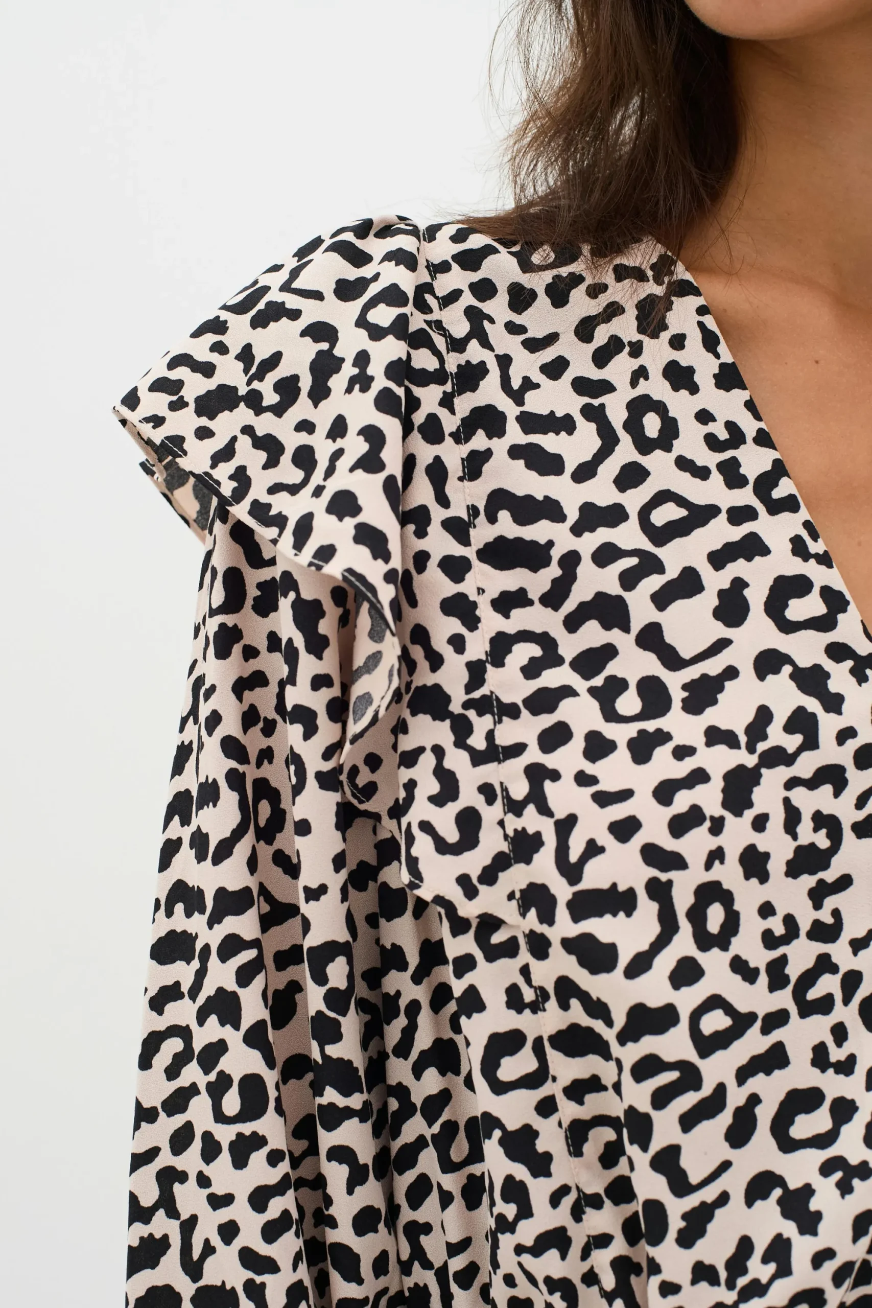 InWear NinahIW V-neck Leopard Kjole* Kjoler
