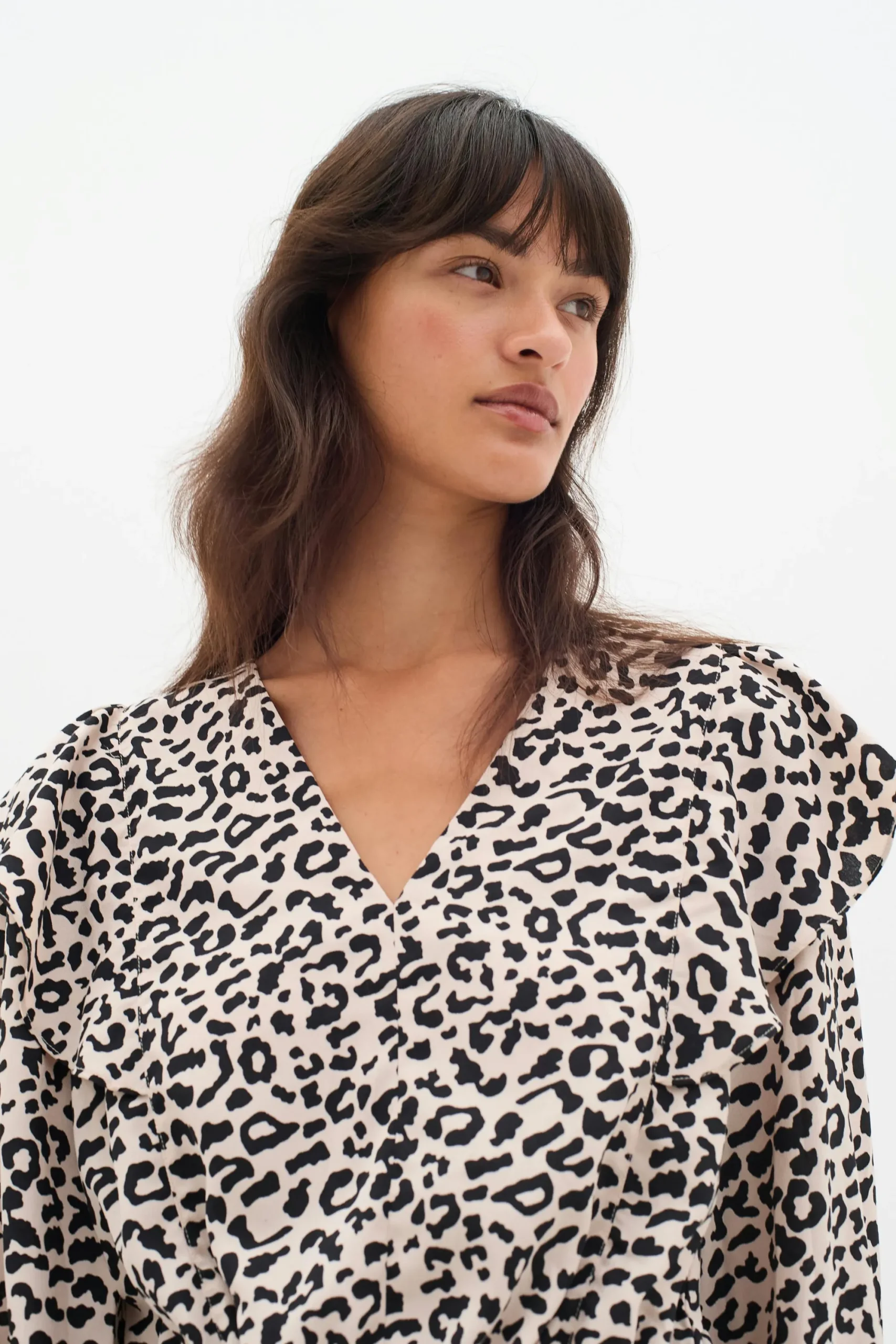 InWear NinahIW V-neck Leopard Kjole* Kjoler